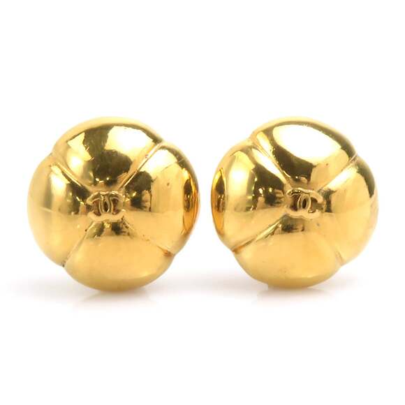 Chanel Cc Logo Clip-On Earrings Gold- #244041C56B